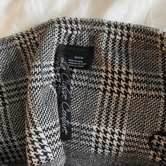 La classe couture houndstooth plaid pant / legging - Picture 5 of 5